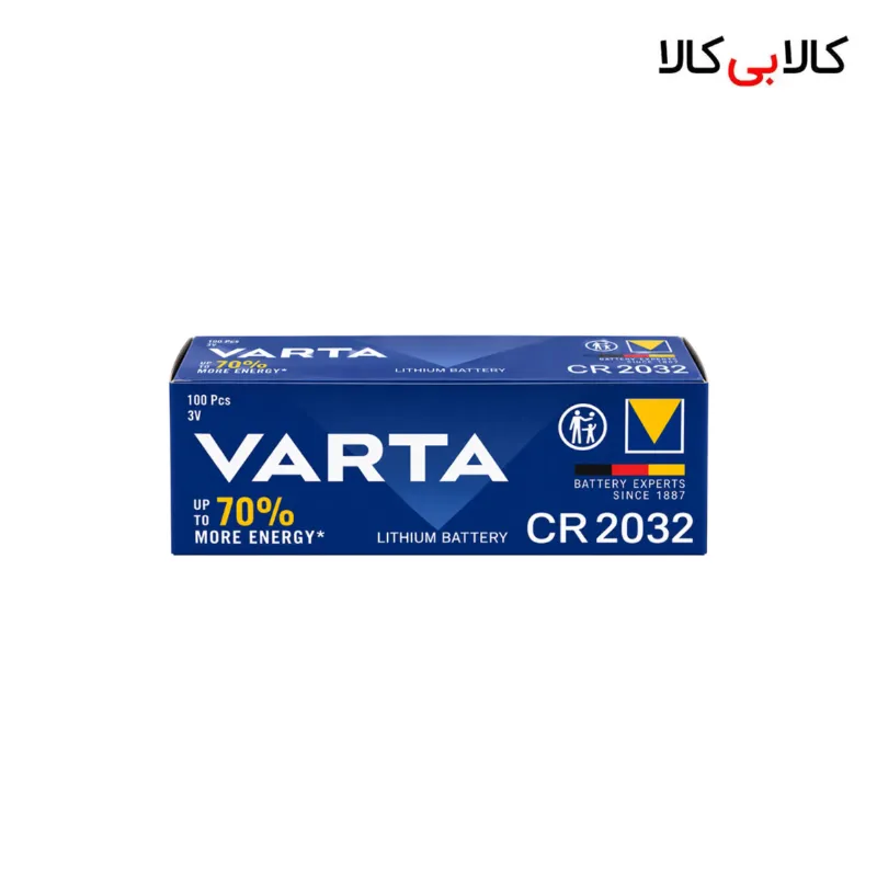 باتری سکه ای وارتا VARTA مدل CR2032 لیتیومی بسته 5 عددی