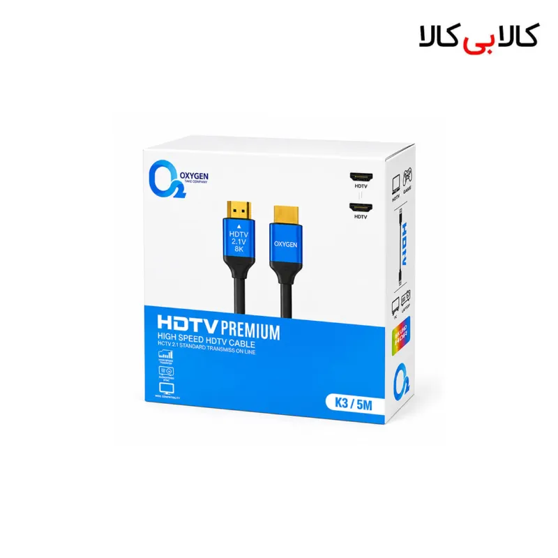 کابل HDMI 2.1 اکسیژن Oxygen مدل K3 طول ۵ متر