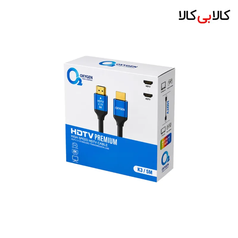 کابل HDMI 2.1 اکسیژن Oxygen مدل K3 طول ۵ متر