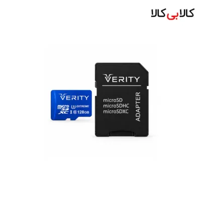 کارت حافظه 128 گیگابایت MicroSDXC وریتی با آداپتور
