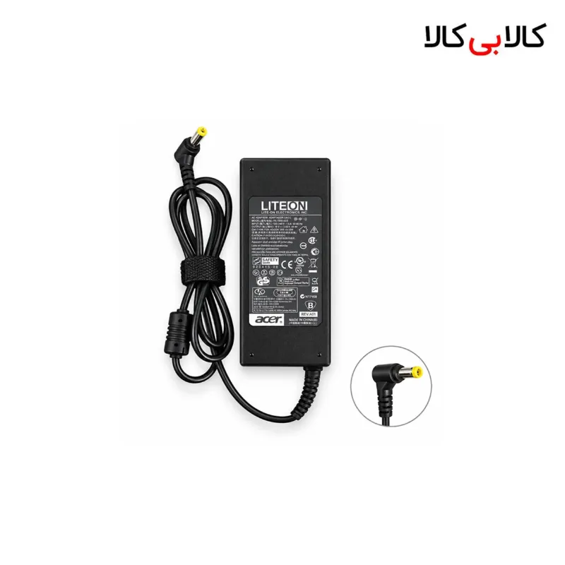 شارژر لپ تاپ ایسر 90 وات 19 ولت 4.74 آمپر کانکتور 5.5x1.7