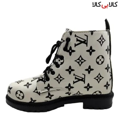 نیم بوت زنانه سفید مدل LV-2850