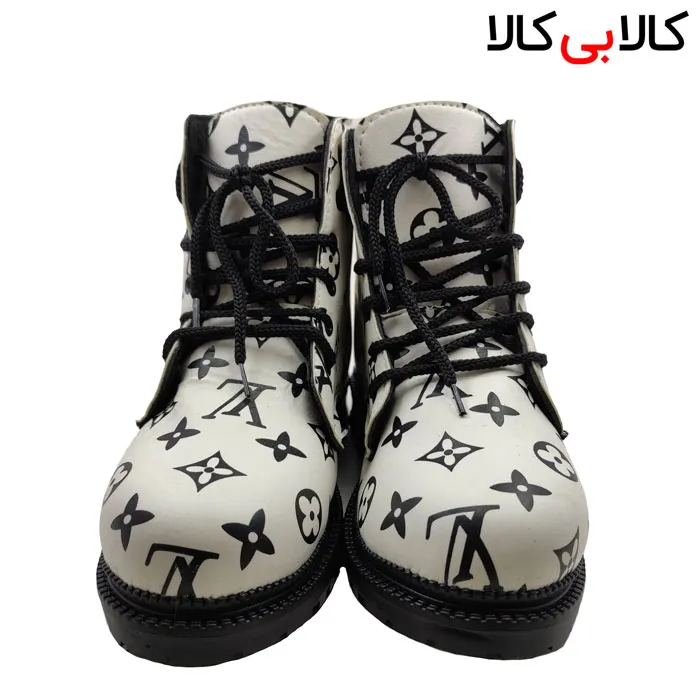 نیم بوت زنانه سفید مدل LV-2850