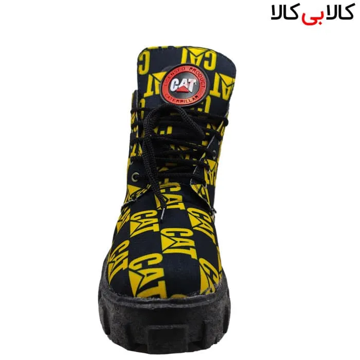نیم بوت زنانه زرد مدل Cat-2733