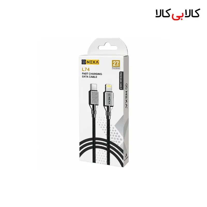 کابل تایپ سی به لایتنینگ نكسا مدل Nexa L74 توان 27 وات طول 1 متر