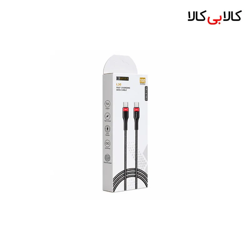 کابل دو سر تایپ سی 100 وات نكسا مدل Nexa L30 طول 1 متر 5 آمپر