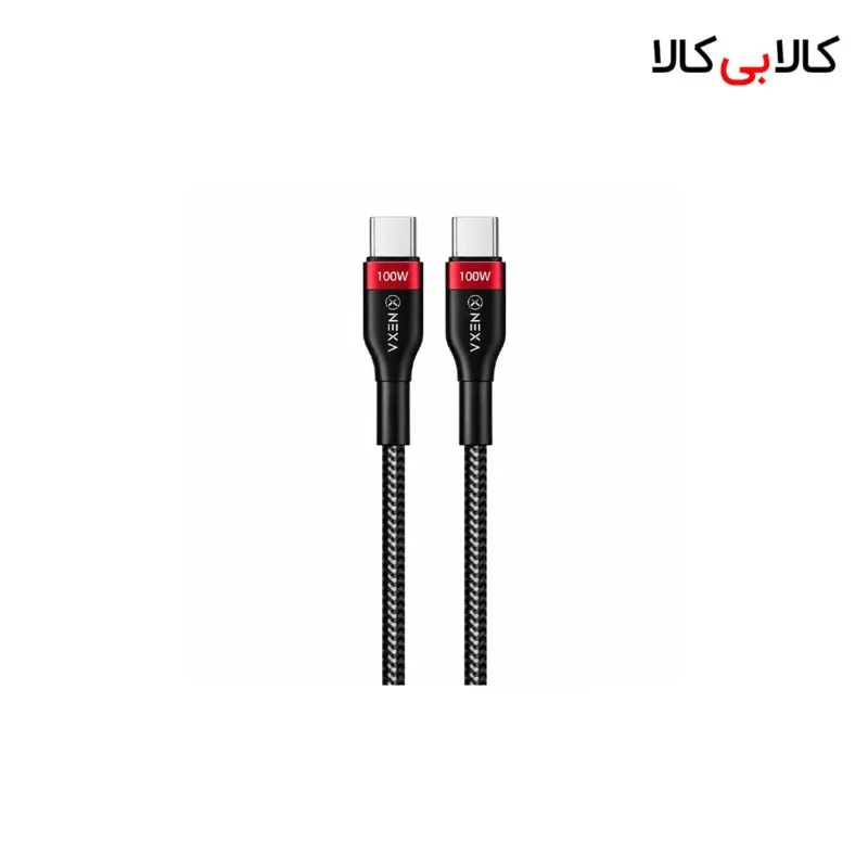 کابل دو سر تایپ سی 100 وات نكسا مدل Nexa L30 طول 1 متر 5 آمپر