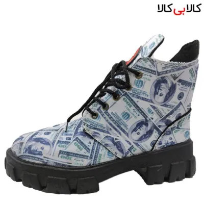 نیم بوت زنانه طرح دلار مدل Cat-2733