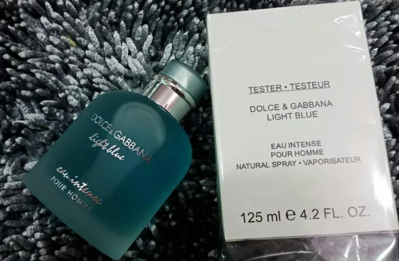 تستر ادو پرفیوم دولچه گابانا Light Blue Eau Intense Pour Homme مردانه حجم 100 میلی لیتر