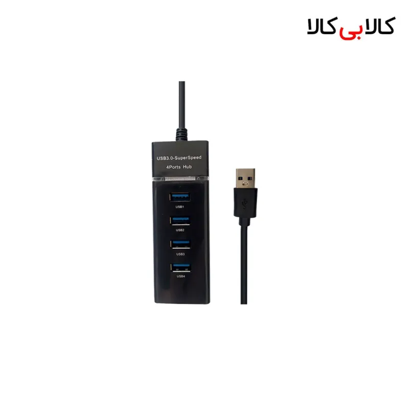 هاب 4 پورت USB 3.0 مدل 1040 طول کابل 30 سانتیمتر