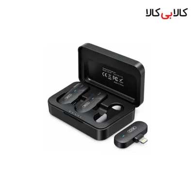 میکروفون یقه ای بی سیم دوتایی لایتنینگ ایکس او مدل XO-MKF09B