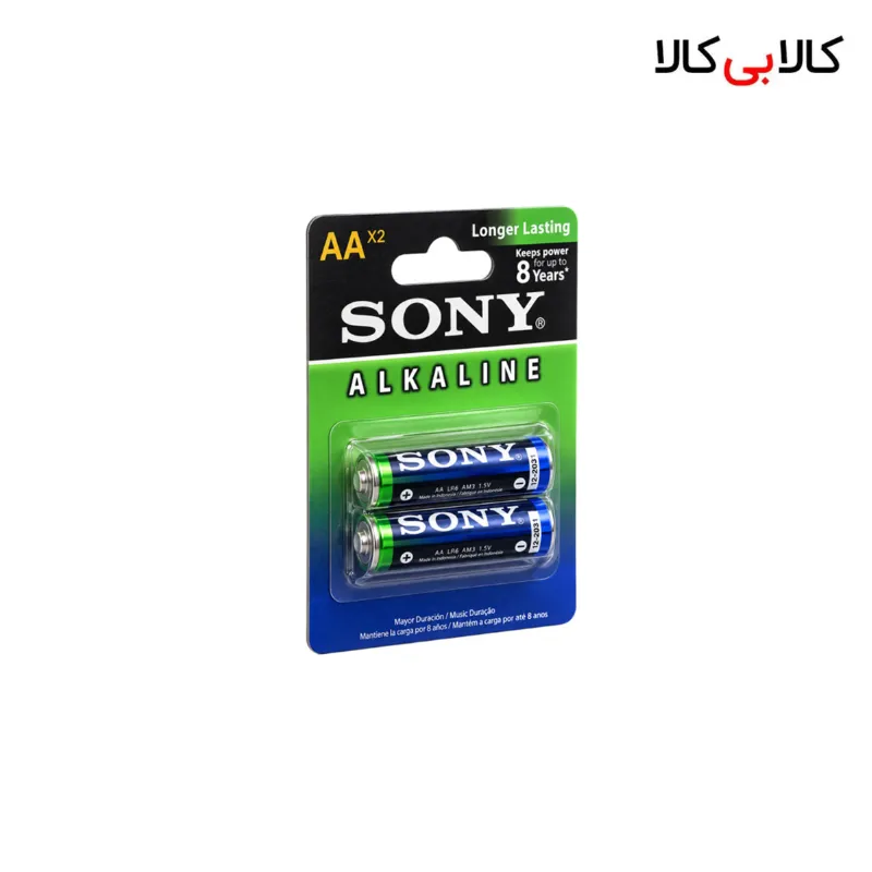 باتری قلمی آلکالاین سونی مدل LR6 (AA) بسته 2 عددی