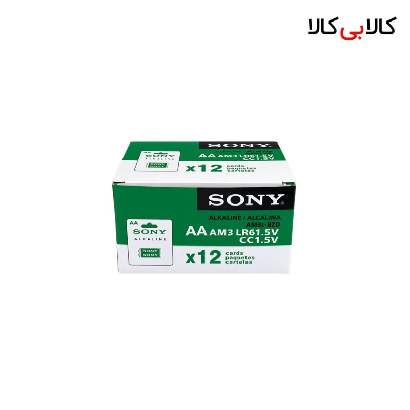 باتری قلمی آلکالاین سونی مدل LR6 (AA) بسته 2 عددی