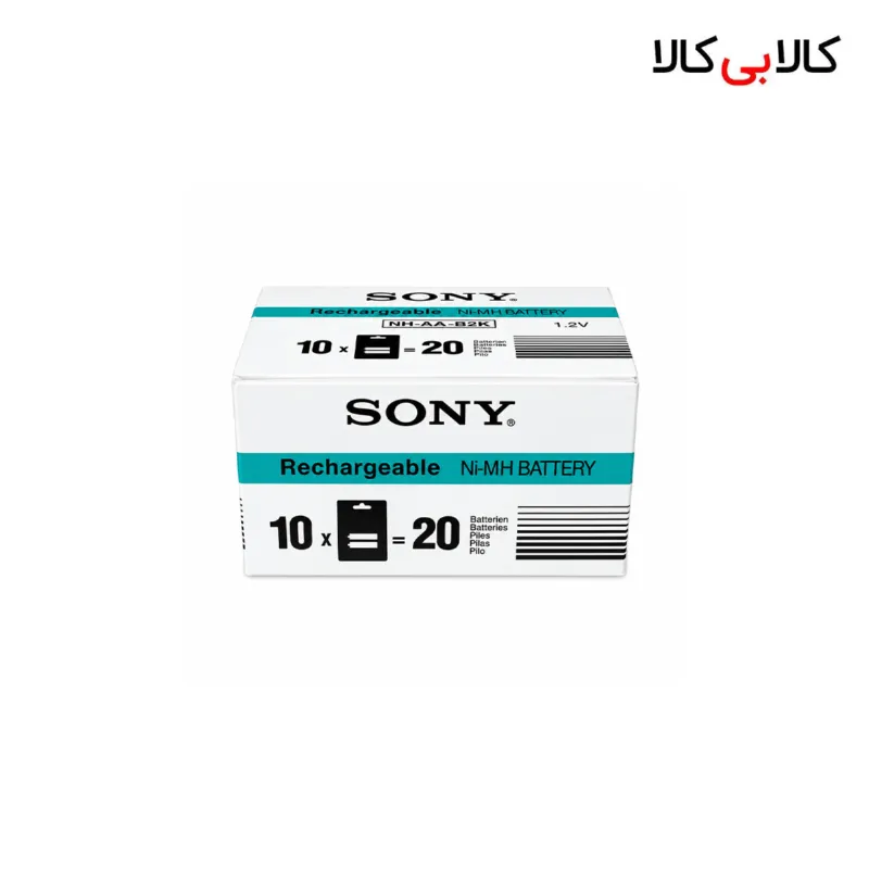 باتری قلمی شارژی سونی (Sony) مدل CycleEnergy ظرفیت 3000 میلی‌آمپر بسته ۲ عددی