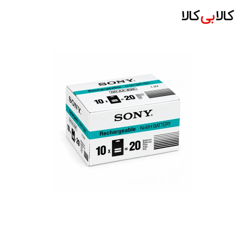 باتری قلمی شارژی سونی (Sony) مدل CycleEnergy ظرفیت 3000 میلی‌آمپر بسته ۲ عددی