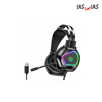 هدست گیمینگ سیم دار G601 با صدای 7.1 کاناله و نورپردازی RGB