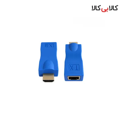 مبدل و اکستندر HDMI روی کابل شبکه تا 30 متر مدل 092