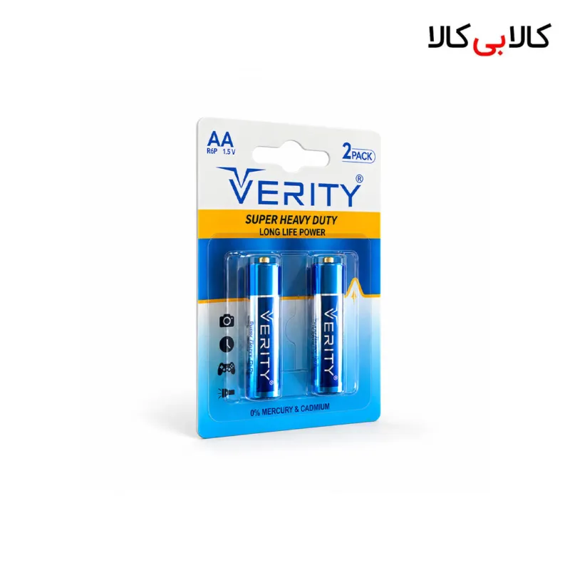 باتری قلمی وریتی Verity مدل R6P در بسته 2 عددی