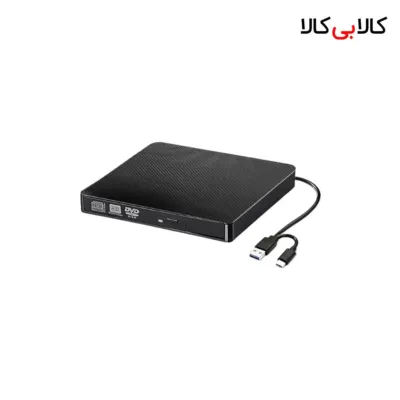 دی‌وی‌دی رایتر اکسترنال Pop-Up Mobile کابل دوگانه USB 3.0 و Type-C