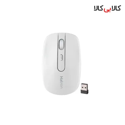 ماوس بی‌سیم سایلنت هترون مدل HMW112SL رنگ سفید