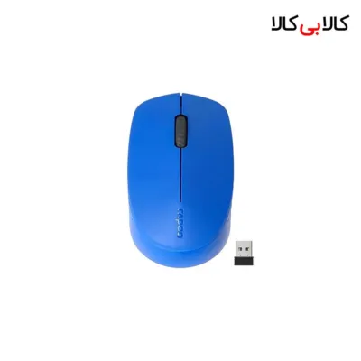 ماوس بلوتوث و بی‌سیم رپو مدل M100 رنگ آبی