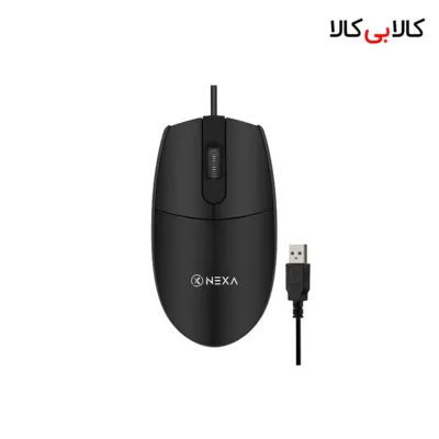 ماوس با سیم نکسا مدل M12 با طراحی متقارن و رابط USB