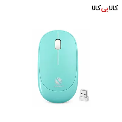 ماوس بی سیم لایماید (Limeide) مدل Q6 رنگ آبی (طراحی Pebble و باریک)