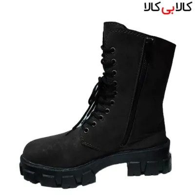 بوت زنانه طرح جیر ذغالی مدل 2535