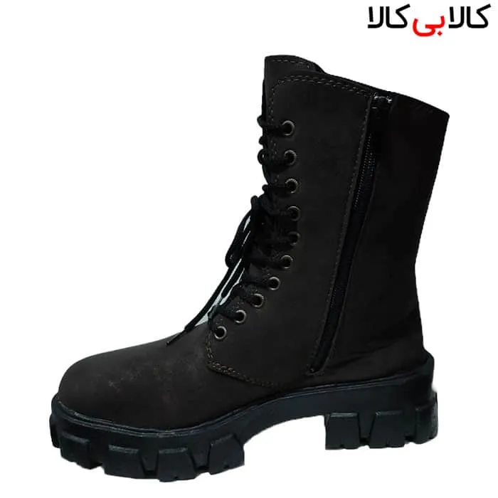 بوت زنانه طرح جیر ذغالی مدل 2535