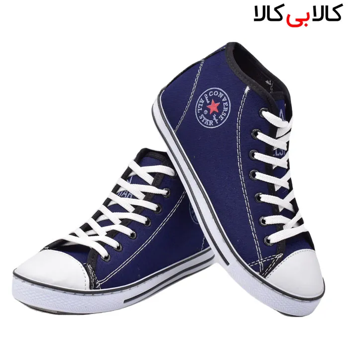 کفش راحتی زنانه طرح آل استار آبی مدل 7577