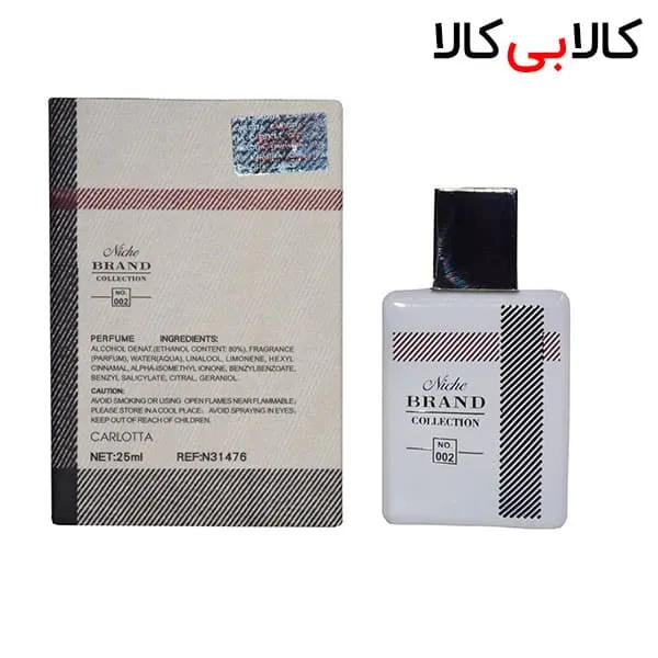 عطر جیبی برند کالکشن کد NO 002 زنانه حجم 25 میلی لیتر