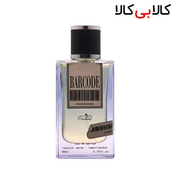 ادکلن مردانه بارکد ارکید قهوه ای سفید Barcode Orchid حجم 80 میلی لیتر