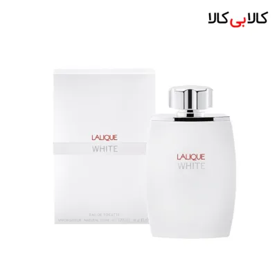 ادکلن لالیک سفید مردانه اصل حجم 125 میلی لیتر