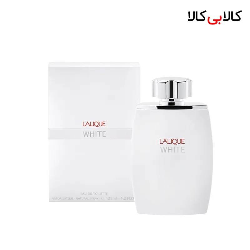 ادکلن لالیک سفید مردانه اصل حجم 125 میلی لیتر